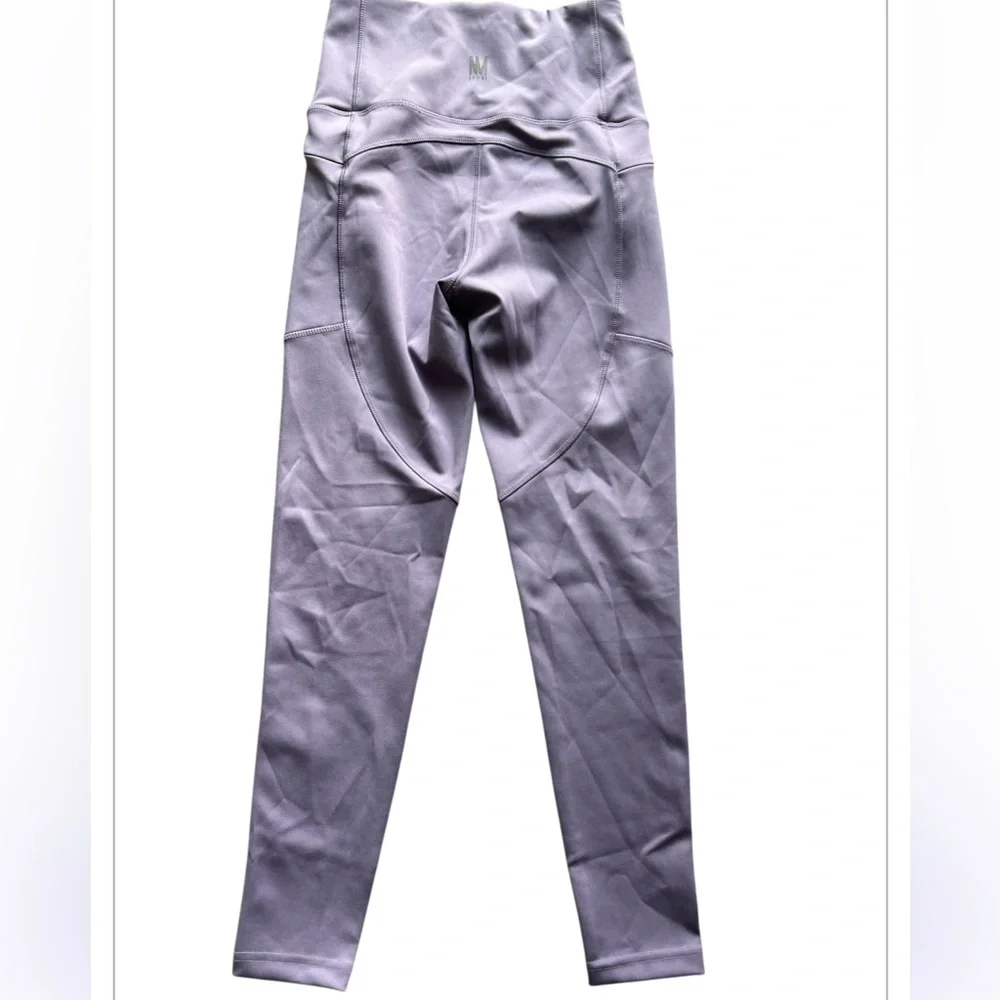 Nicole Miller Sport‎ Women's High Rise Leggings Purple Small NWT Pocket - Picture 4 of 4